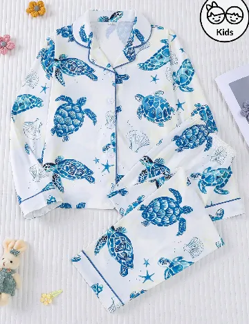 Pijama Shein Kids, alb