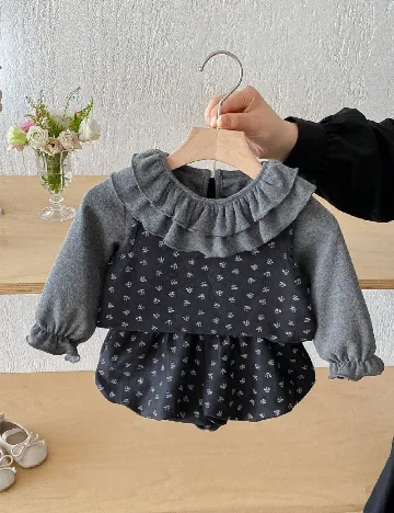 Compleu Angou, gri/negru