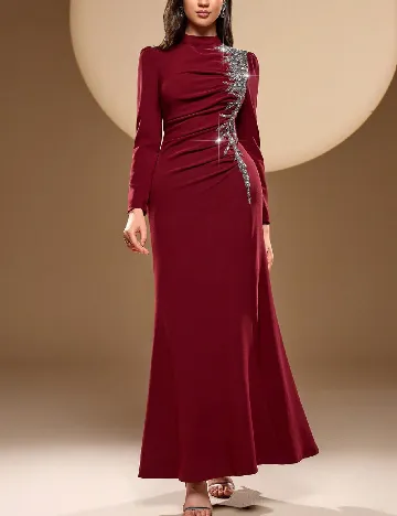 Rochie lunga Toleen, rosu