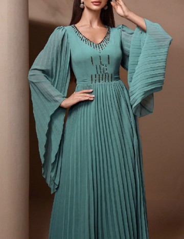 Rochie lunga Toleen, verde