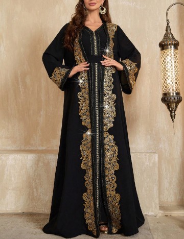Compleu Toleen, negru/auriu