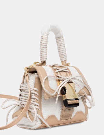 Geanta Steve Madden, alb/crem