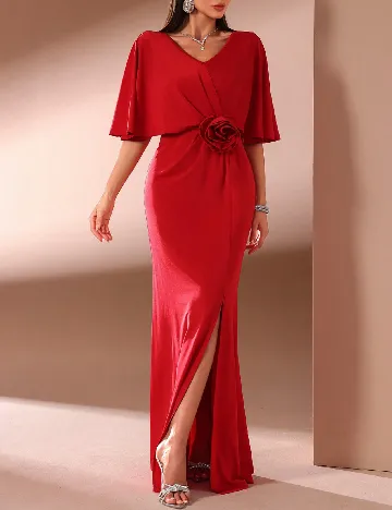 Rochie lunga Toleen, rosu