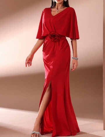 Rochie lunga Toleen, rosu