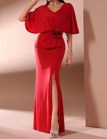 Rochie lunga Toleen, rosu