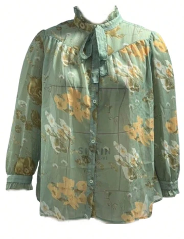 Camasa SHEIN CURVE, verde