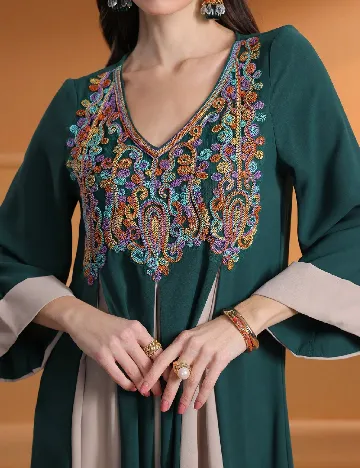 Rochie lunga Toleen, mix culori