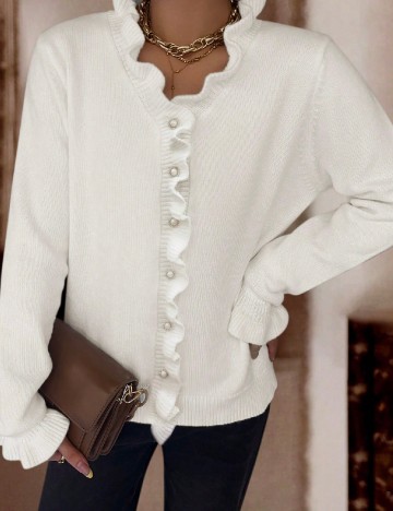 Cardigan SHEIN, alb
