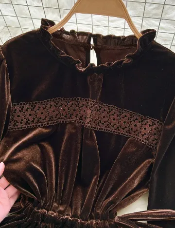 Rochie lunga SHEIN, maro