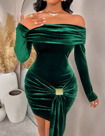 Rochie scurta SHEIN, verde