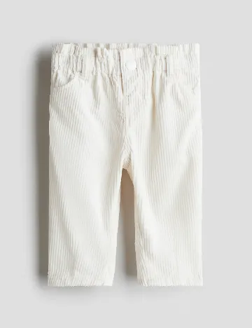 Pantaloni H&M, alb