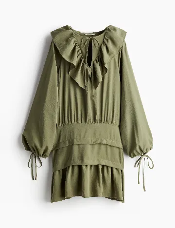 Rochie scurta H&M, kaki