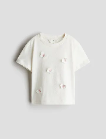 Tricou H&M, ecru