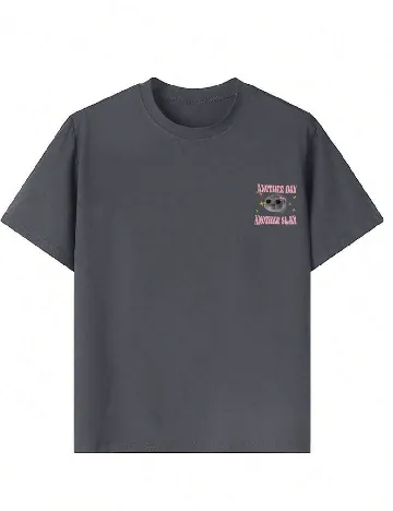 Tricou Shein Kids, gri