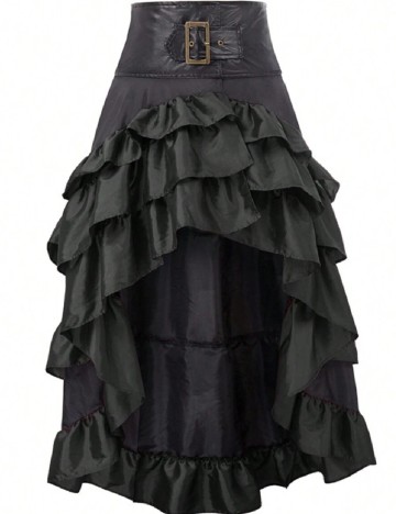 Fusta SHEIN CURVE, negru