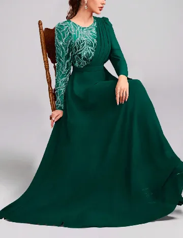 Rochie lunga SHEIN, verde