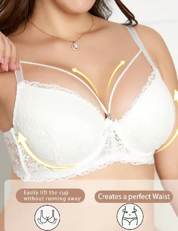Sutien SHEIN CURVE, alb