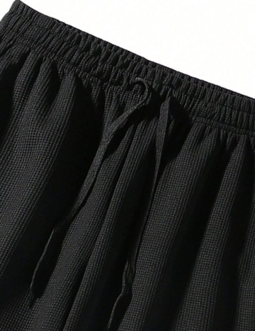 Pantaloni SHEIN Plus Size Men, negru