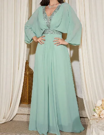 Rochie lunga Toleen, verde