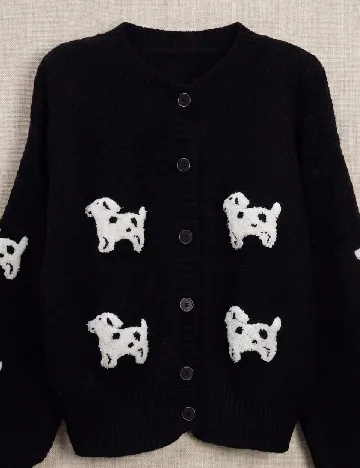 Cardigan Jianhu, negru