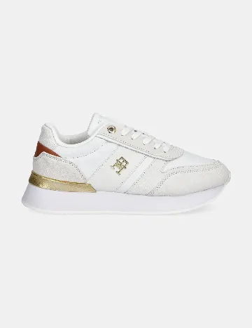 Adidasi Tommy Hilfiger, alb