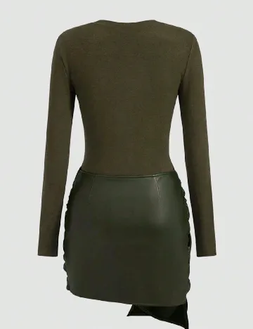 Rochie scurta SHEIN, verde