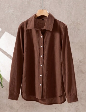 Camasa SHEIN CURVE, maro
