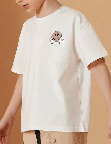 Tricou Shein Kids, alb