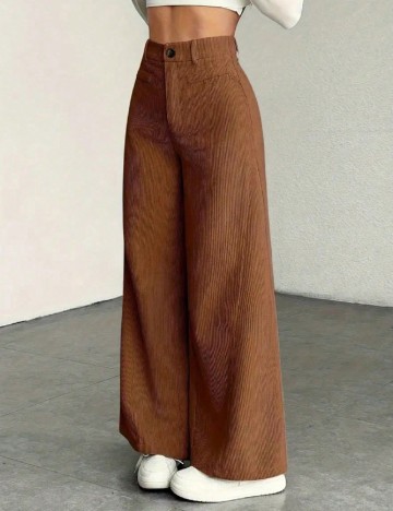 Pantaloni SHEIN, maro