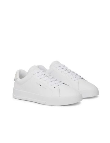 Adidasi Tommy Hilfiger, alb