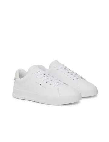 Adidasi Tommy Hilfiger, alb
