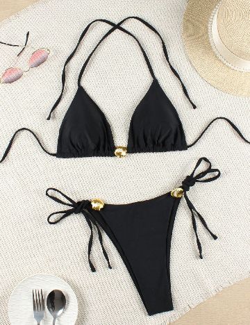 Costum de baie SHEIN, negru