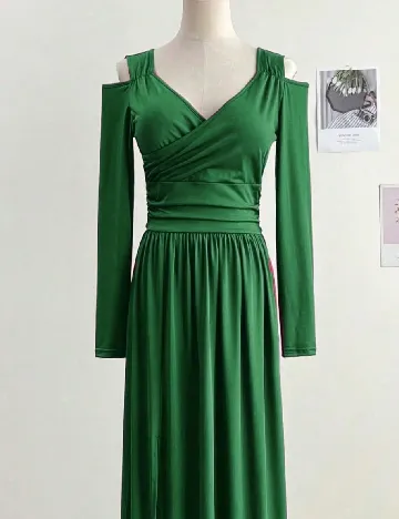 Rochie lunga SHEIN, verde