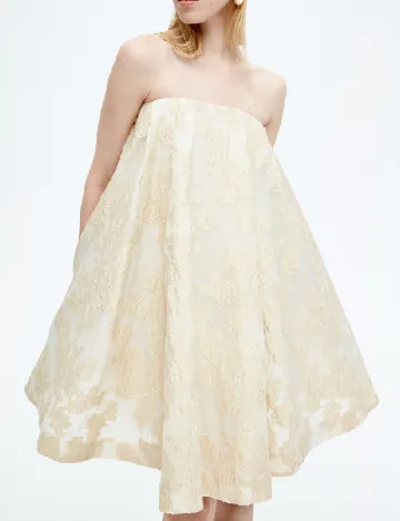 Rochie scurta H&M, crem