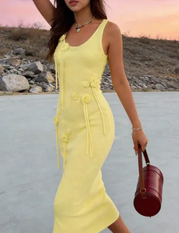 Rochie de plaja SHEIN, galben