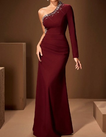 Rochie lunga Toleen, visiniu