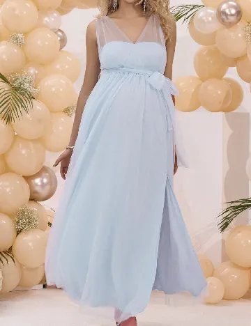 Rochie lunga SHEIN Maternity, albastru