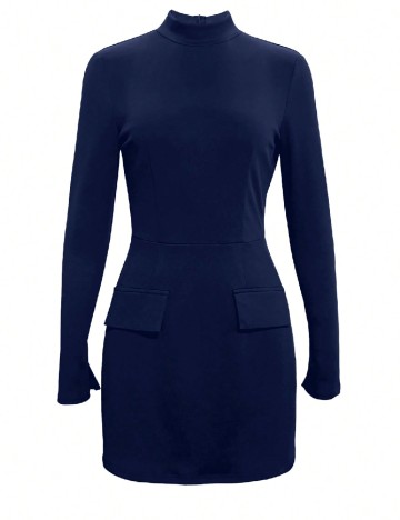 Rochie scurta SHEIN, bleumarin