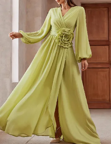 Rochie lunga Toleen, verde
