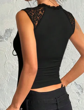 Top SHEIN, negru