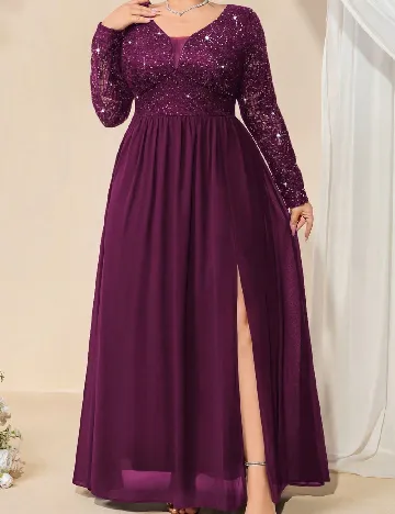 Rochie lunga MISSMAY Plus Size, mov