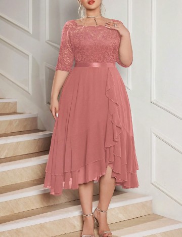 Rochie medie MISSMAY Plus Size, roz