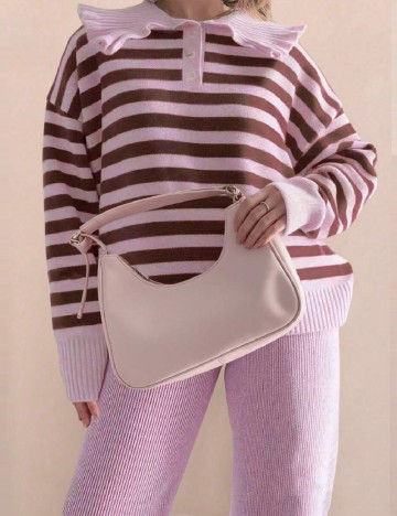 Pulover SHEIN CURVE, roz
