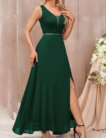 Rochie lunga MISSMAY, verde