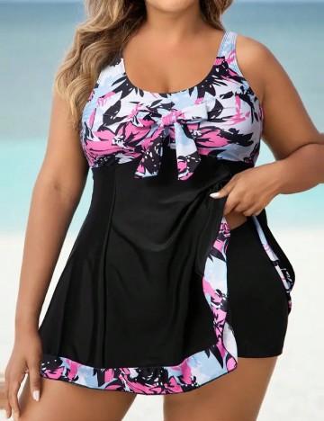 Costum de baie SHEIN CURVE, negru