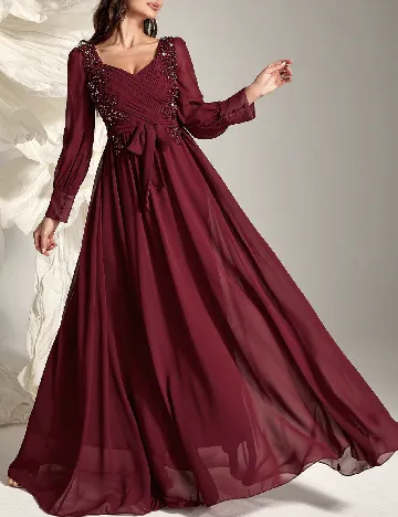 Rochie lunga Toleen, visiniu