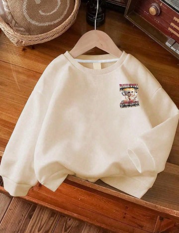 Bluza Shein Kids, crem