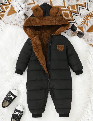 Salopeta Shein Kids, negru