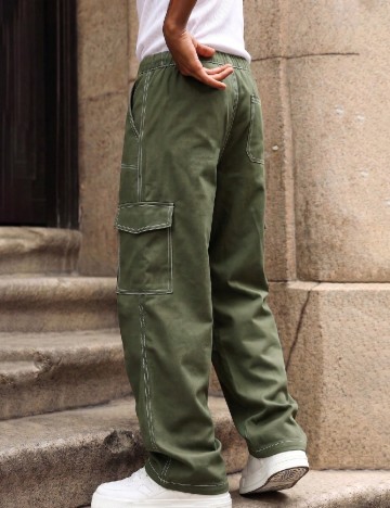 Pantaloni Shein Kids, verde