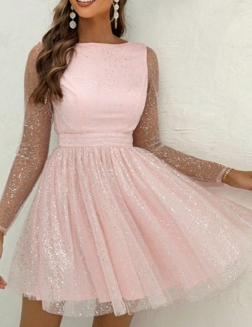 Rochie scurta SHEIN, roz